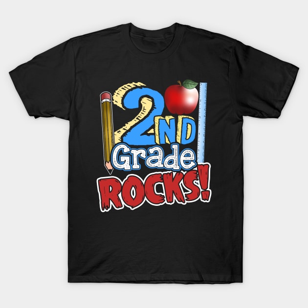 2nd grade rocks T-Shirt by captainmood